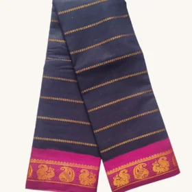 Madurai Raja Veldhari-darknavyblue-pink colour
