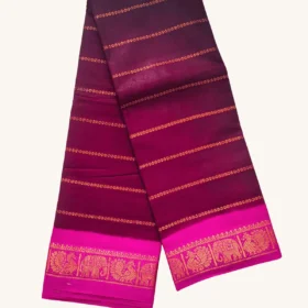 Madurai Raja Veldhari-maroon-pink colour