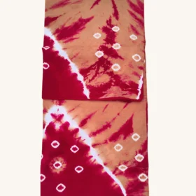 Bandhini sungudi Tie and Dye Sungudi Cotton Sarees-BISCUIT Colour