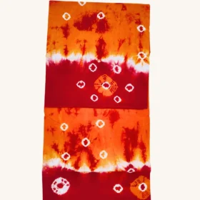 Tie and Dye Bandhini sungudi cotton saree-yeloow-RED colour