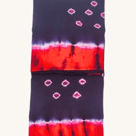 Bandhini Sungudi Cotton Sarees -Deep NAVY BLUE -RED Colour