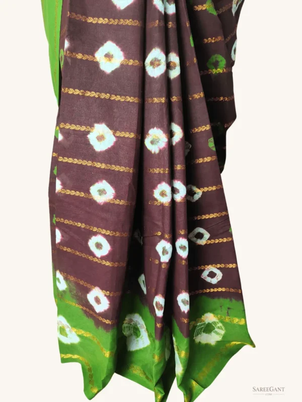 Velthari bhandini maroon-green bottom