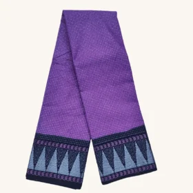 Zari Check Sungudi Cotton Saree-Purple Colour