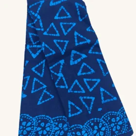 Batik Sarees Wax Print Sungudi cotton sarees-DEEP BLUE COLOUR