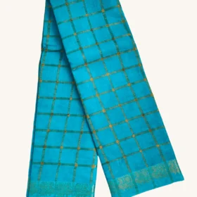 Madurai Pavithra ZariKattam Sungudi Cotton Sarees RAMA GREEN Colour